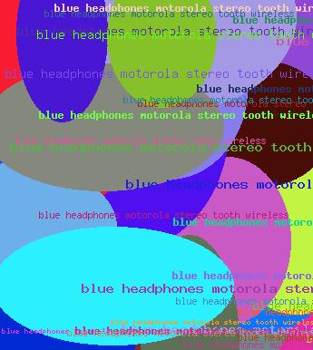 Blue headphones motorola stereo tooth wireless